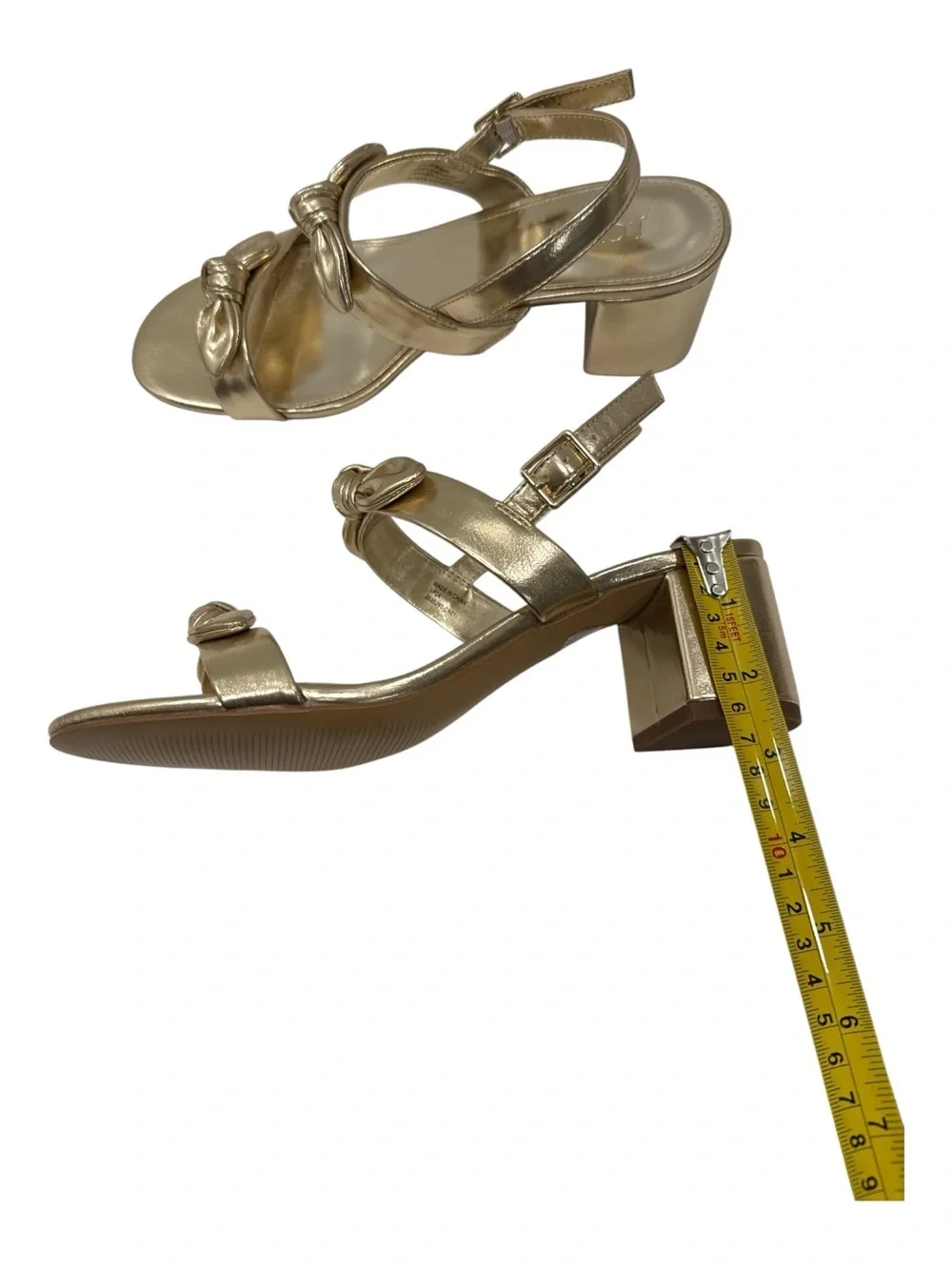 U.Crew Knot-Strap Block Heel Sandals - Women size 8.5